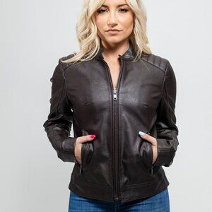 Women's Vegan Faux Leather Jacket